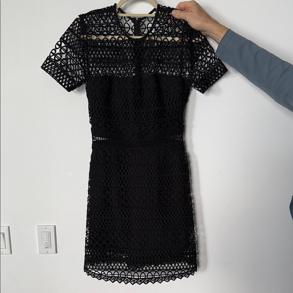 Elegant Black Lace Dress